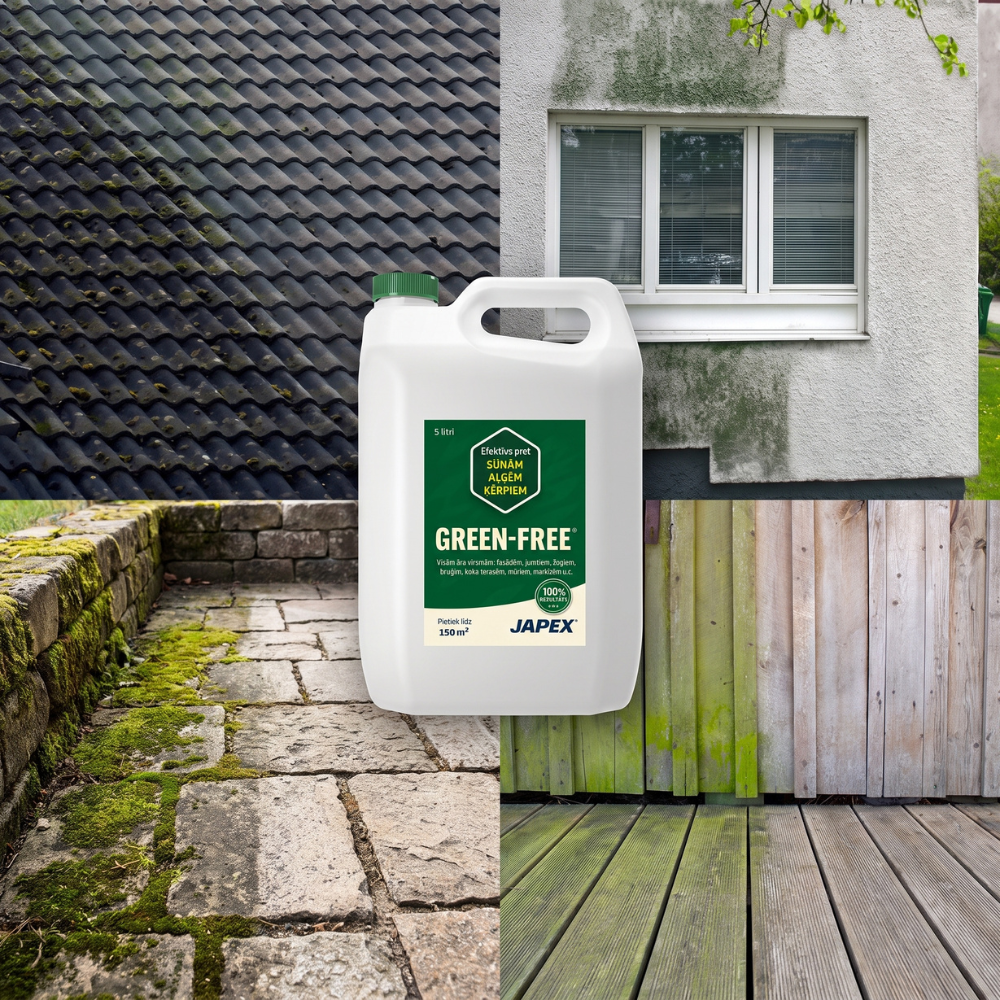 GREEN-FREE® 5L - Rimuovi muschio, alghe e licheni
