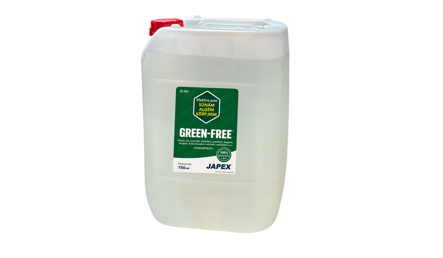 Japex GREEN-FREE® 25L - Rimuovi muschio, alghe e licheni